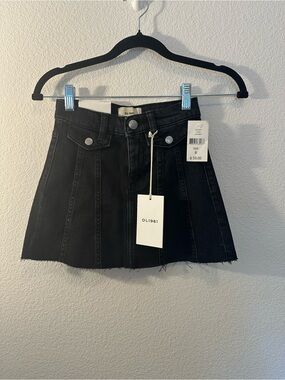 Girls DL1961 Jenny Mini Skirt Black Size 8